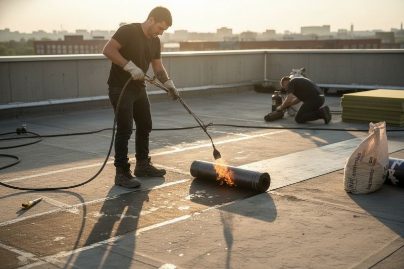 Tar And Gravel Roof Service detail
